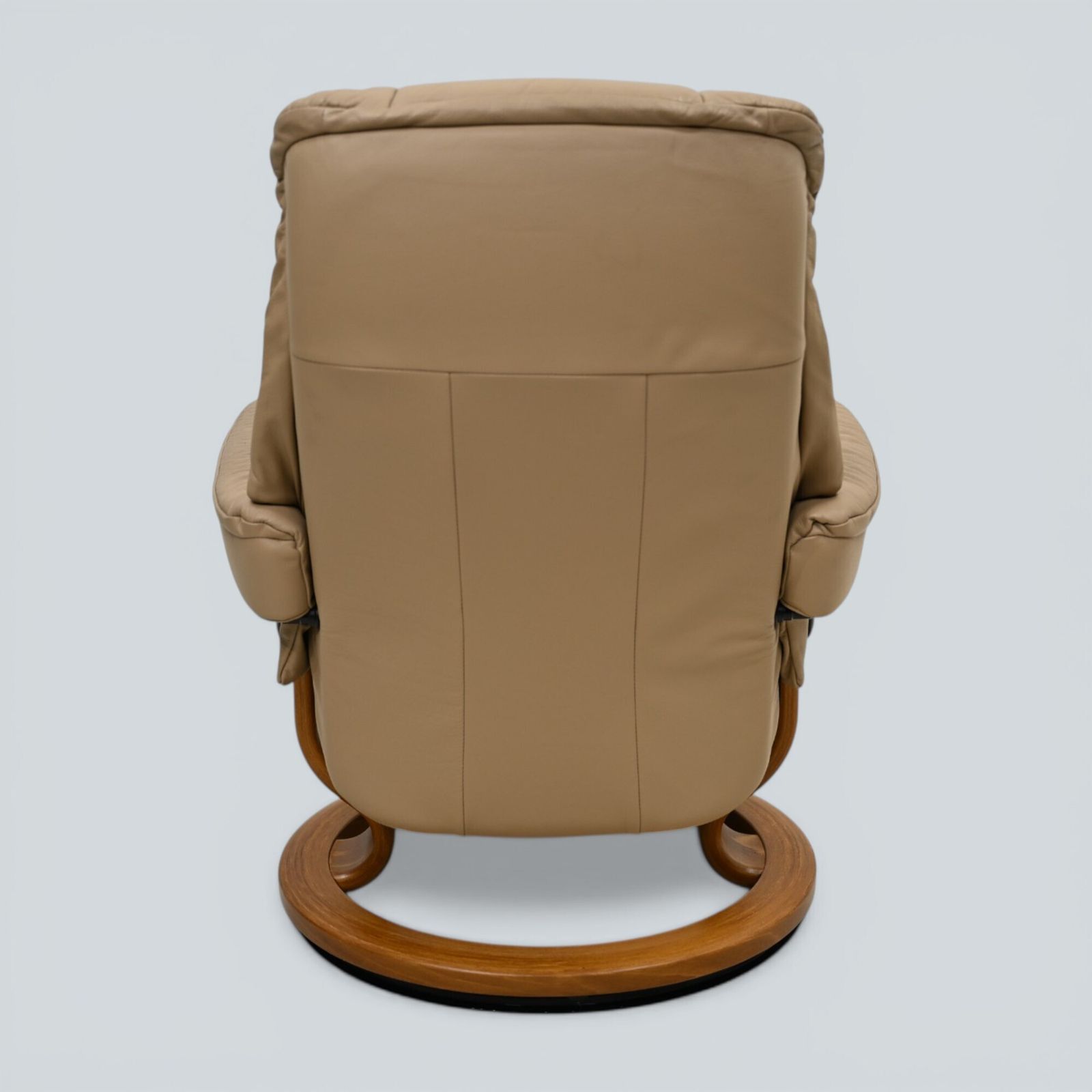 Erkornes Stressless Reclining Armchair Mushroom Leather Swivel Free Uk Delivery photo vinterior