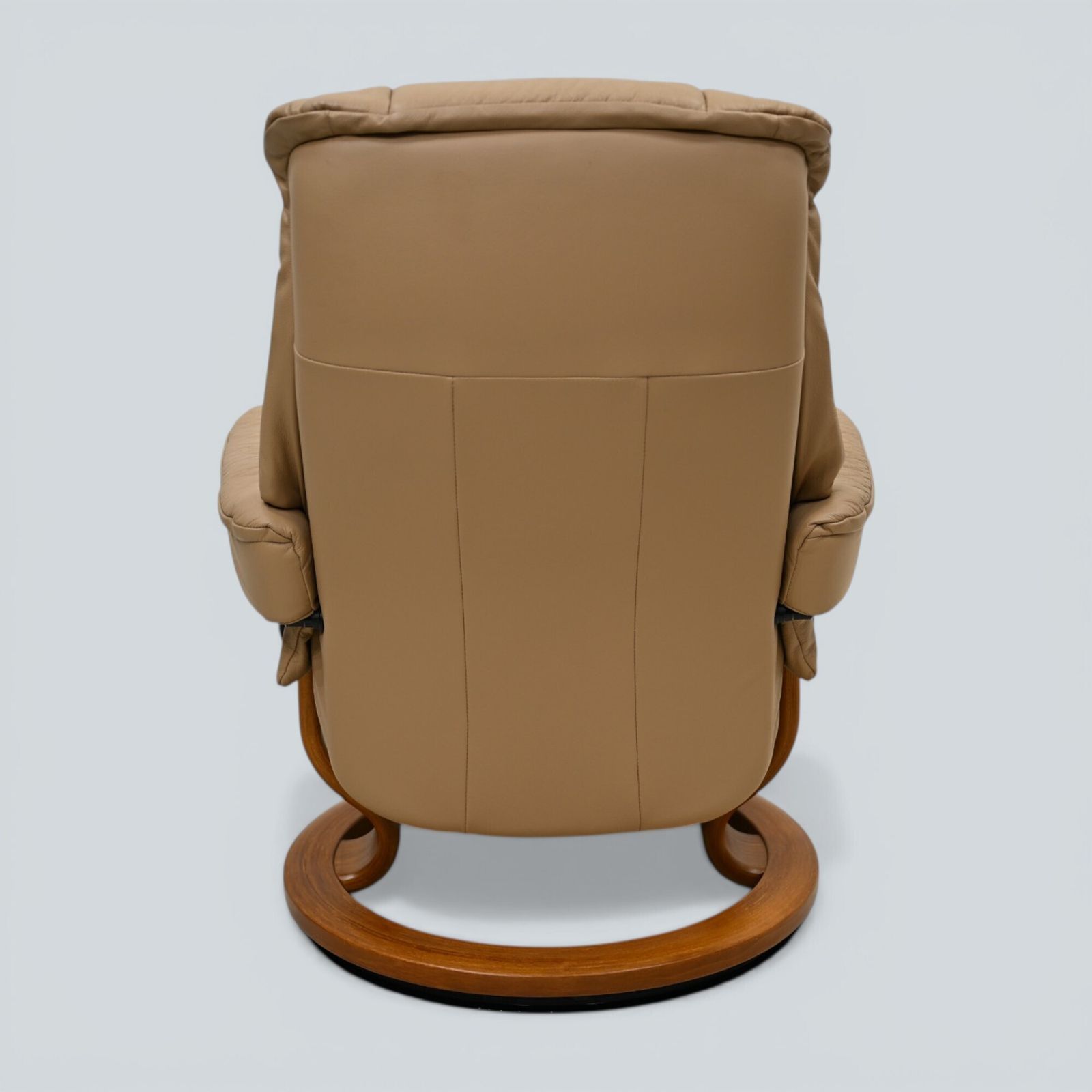 Erkornes Stressless Reclining Armchair Beige Leather Swivel Free Uk Delivery photo vinterior