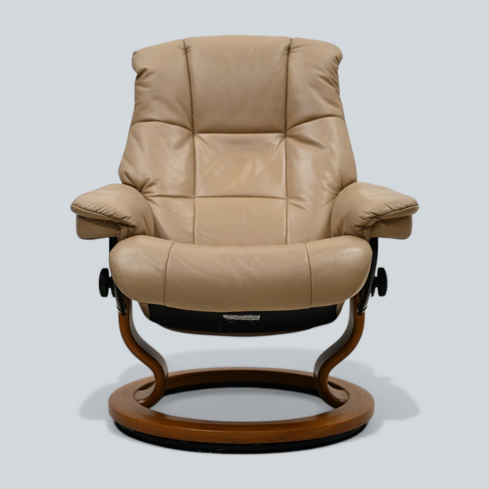 Furniture Erkornes Stressless Reclining Armchair Beige Leather Swivel Free Uk Delivery photo