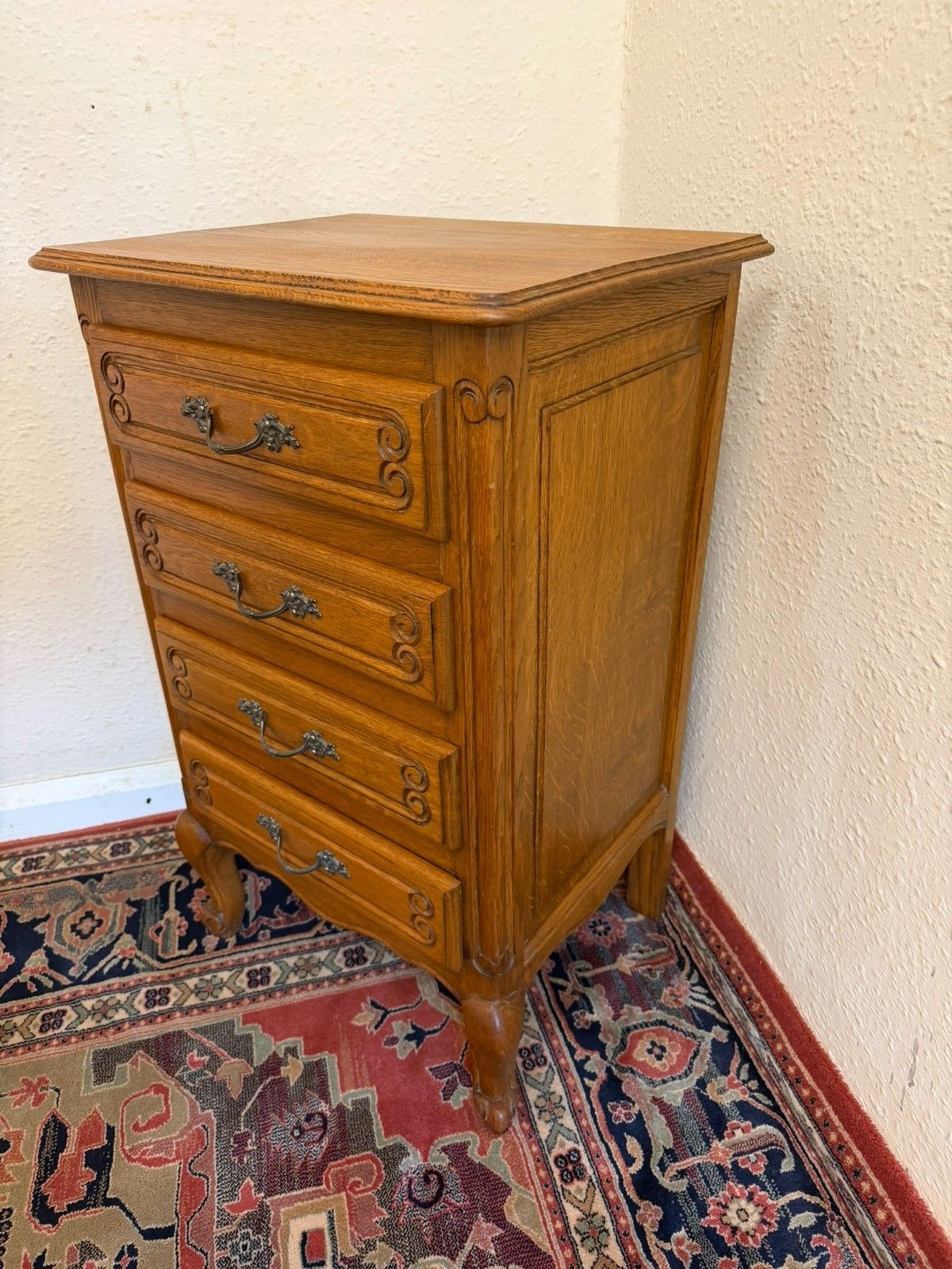 Neat Size French Chest Of Four Drawers Circa 1950 photo for sale