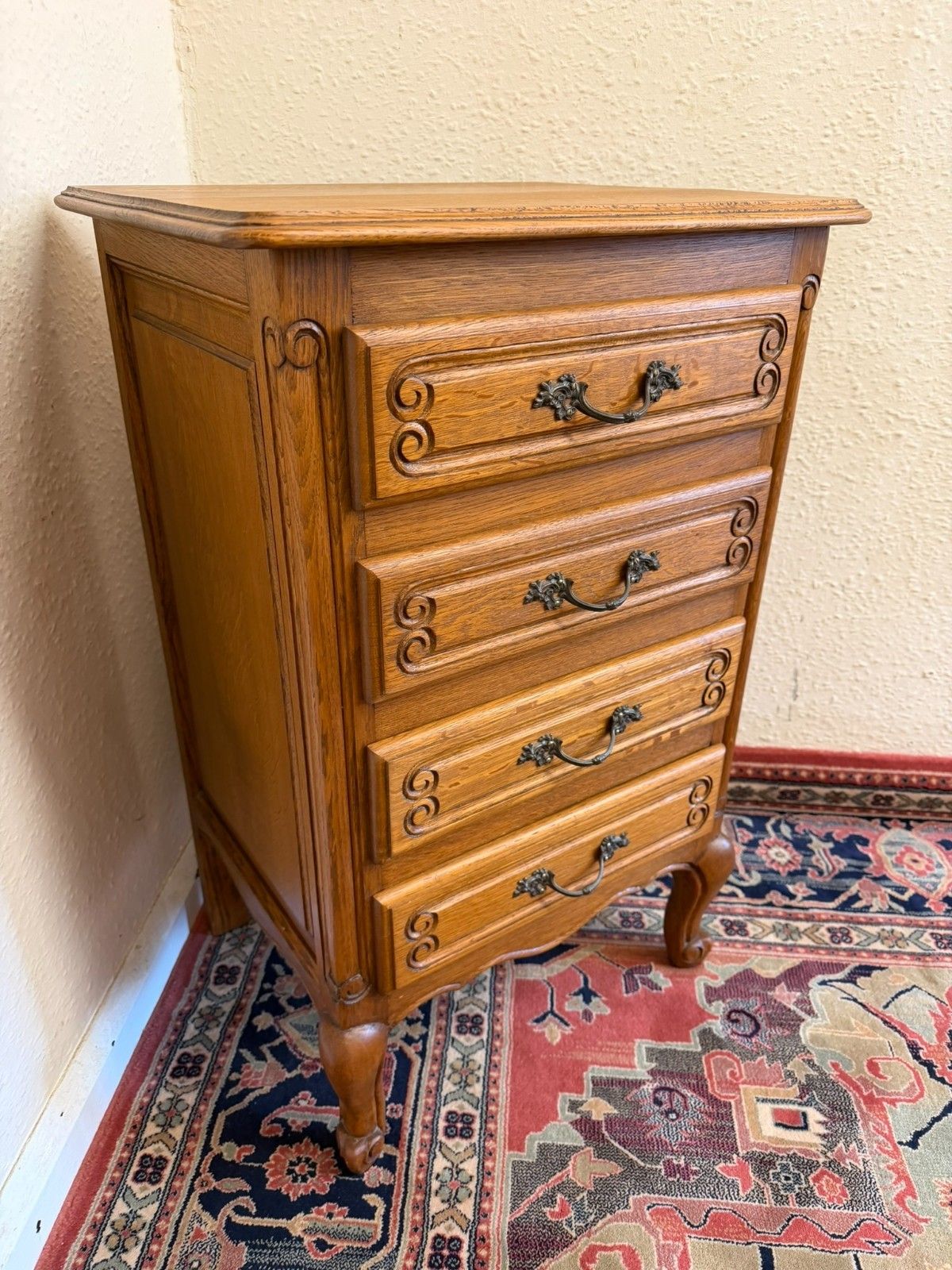 Neat Size French Chest Of Four Drawers Circa 1950 photo Furniture