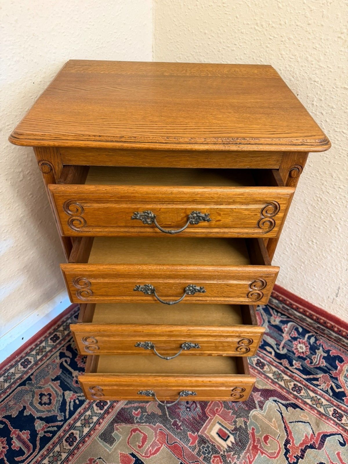 Neat Size French Chest Of Four Drawers Circa 1950 photo vinterior