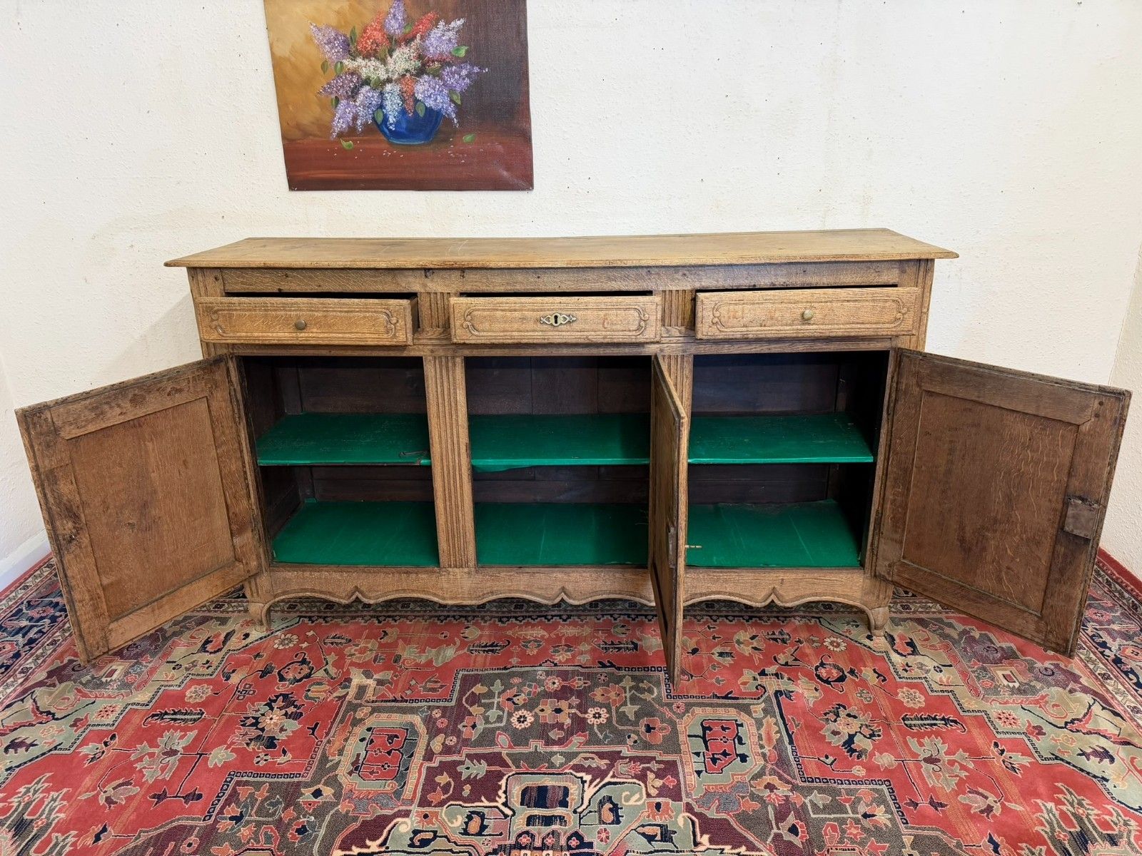 Quality Antique French Oak Dresser/Sidebaord/Cupboard Circa 1840 photo vintage