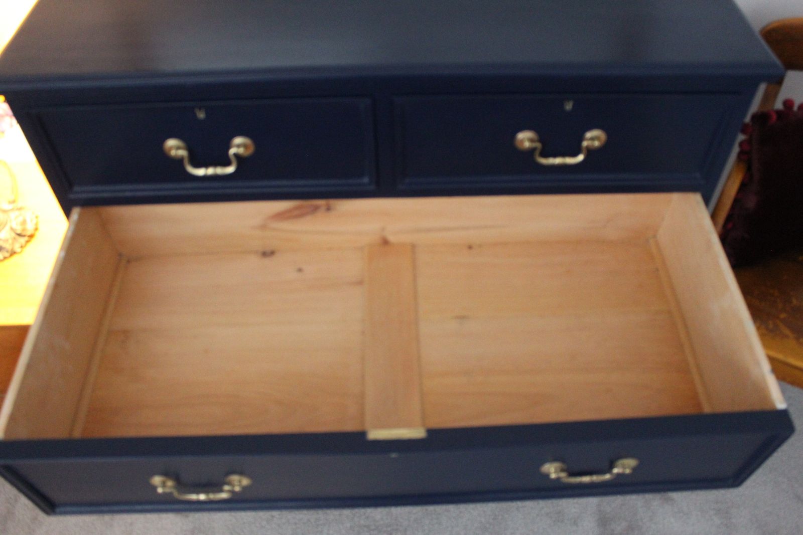 photo furniture Large Painted Antique Pine Chest Of Drawers