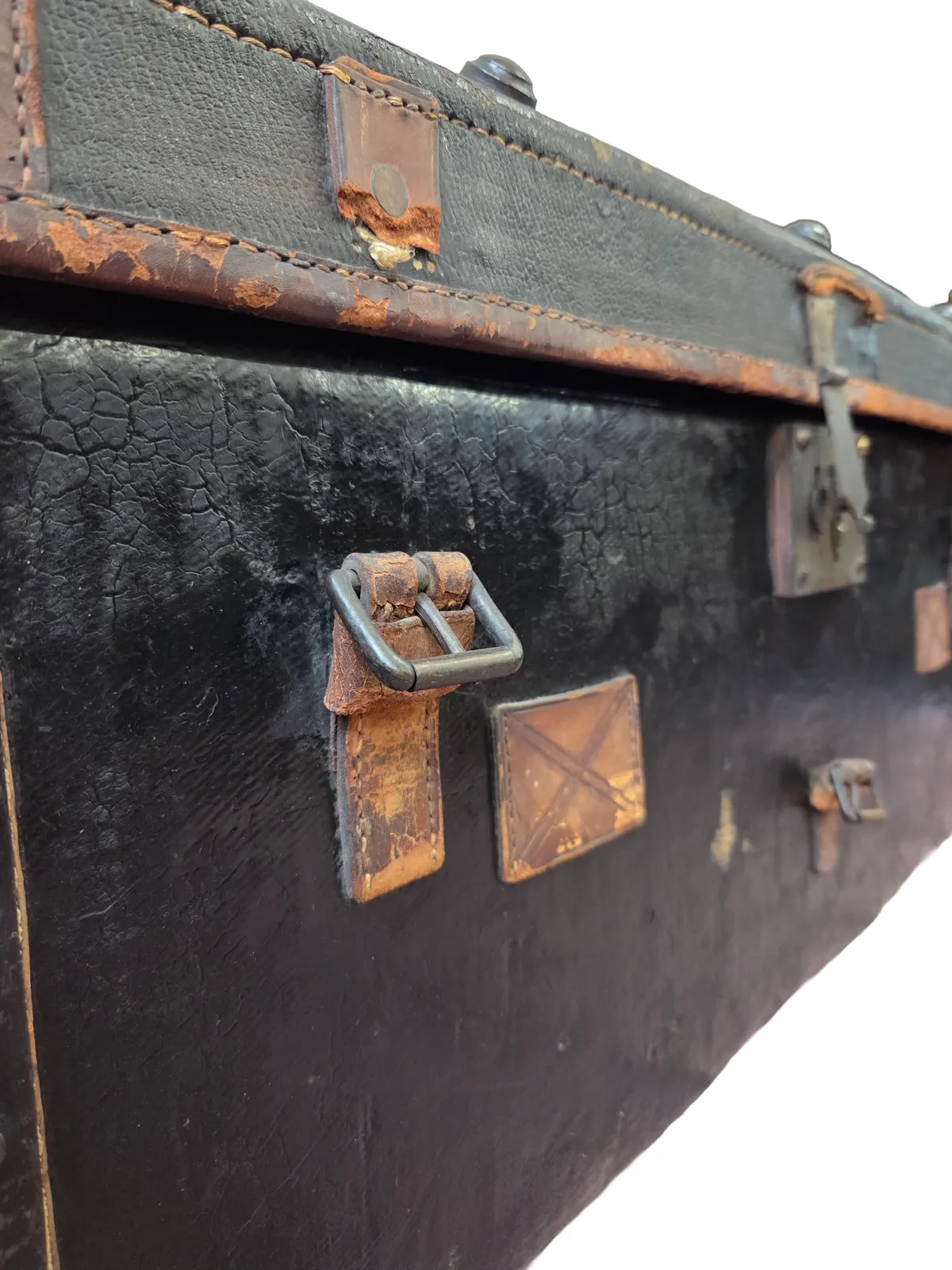 Late Victorian Dome Top Steamer Trunk   Travel Chest photo Furniture