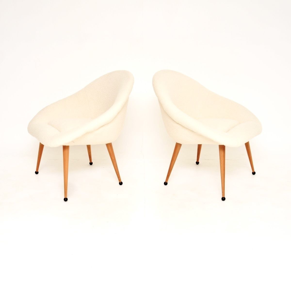 Pair Of Vintage French Pod Armchairs photo vintage