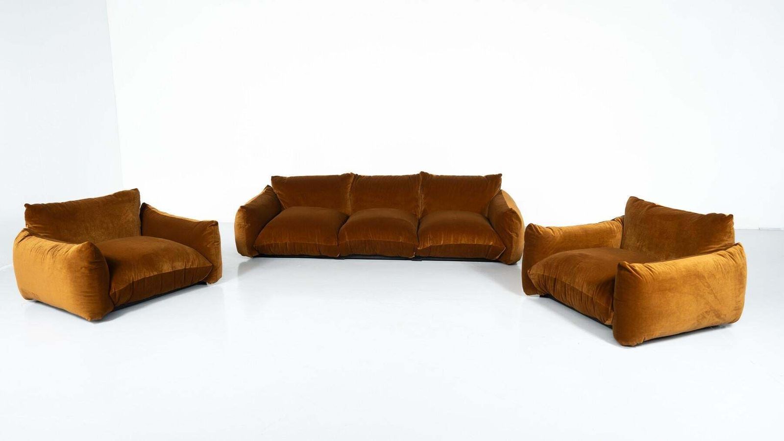 Mid Century Modern Pair Of Marenco Armchairs By Mario Marenco, Italy photo for sale