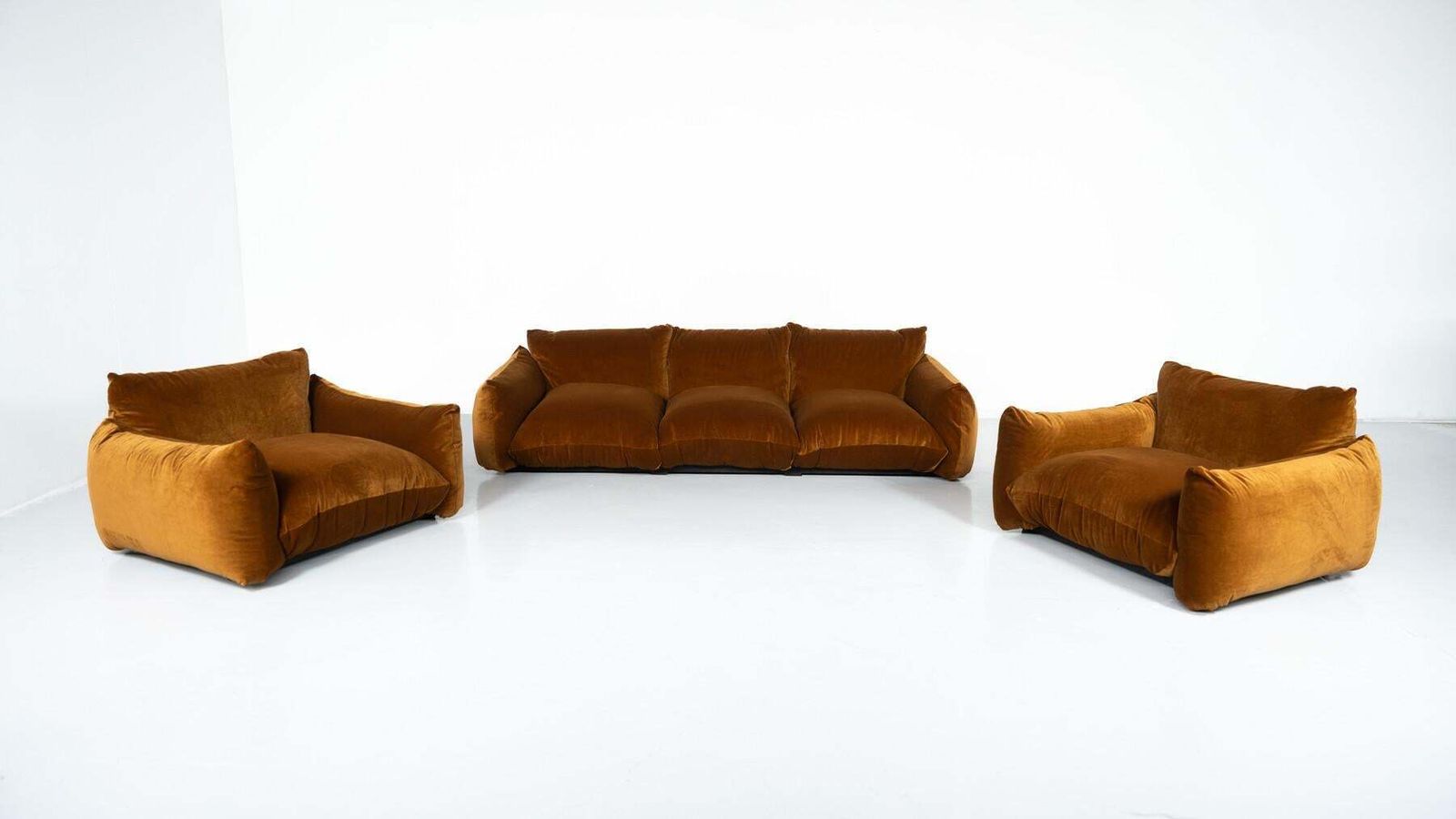 photo vinterior Mid Century Modern Pair Of Marenco Armchairs By Mario Marenco, Italy