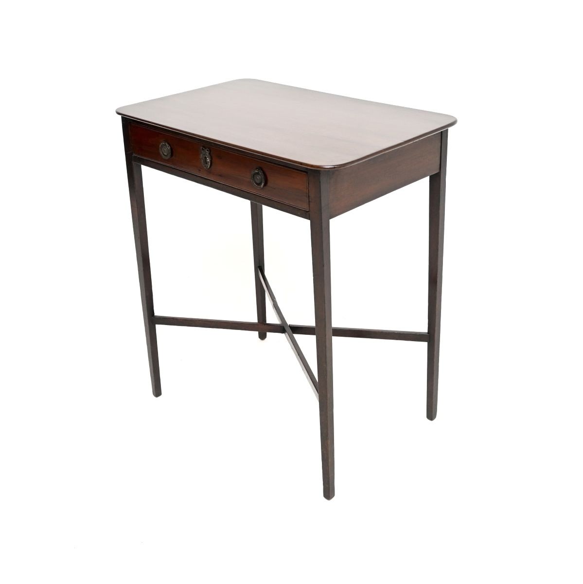 Antique Georgian Period Mahogany Side Table photo vintage