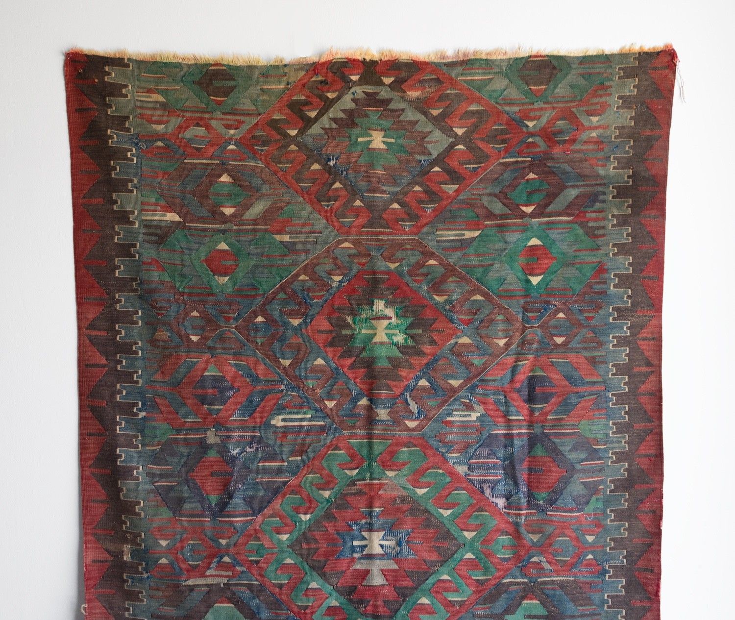 photo furniture Large Vintage Country House Kilim Rug, Anatolian, Early Mid 20th Century