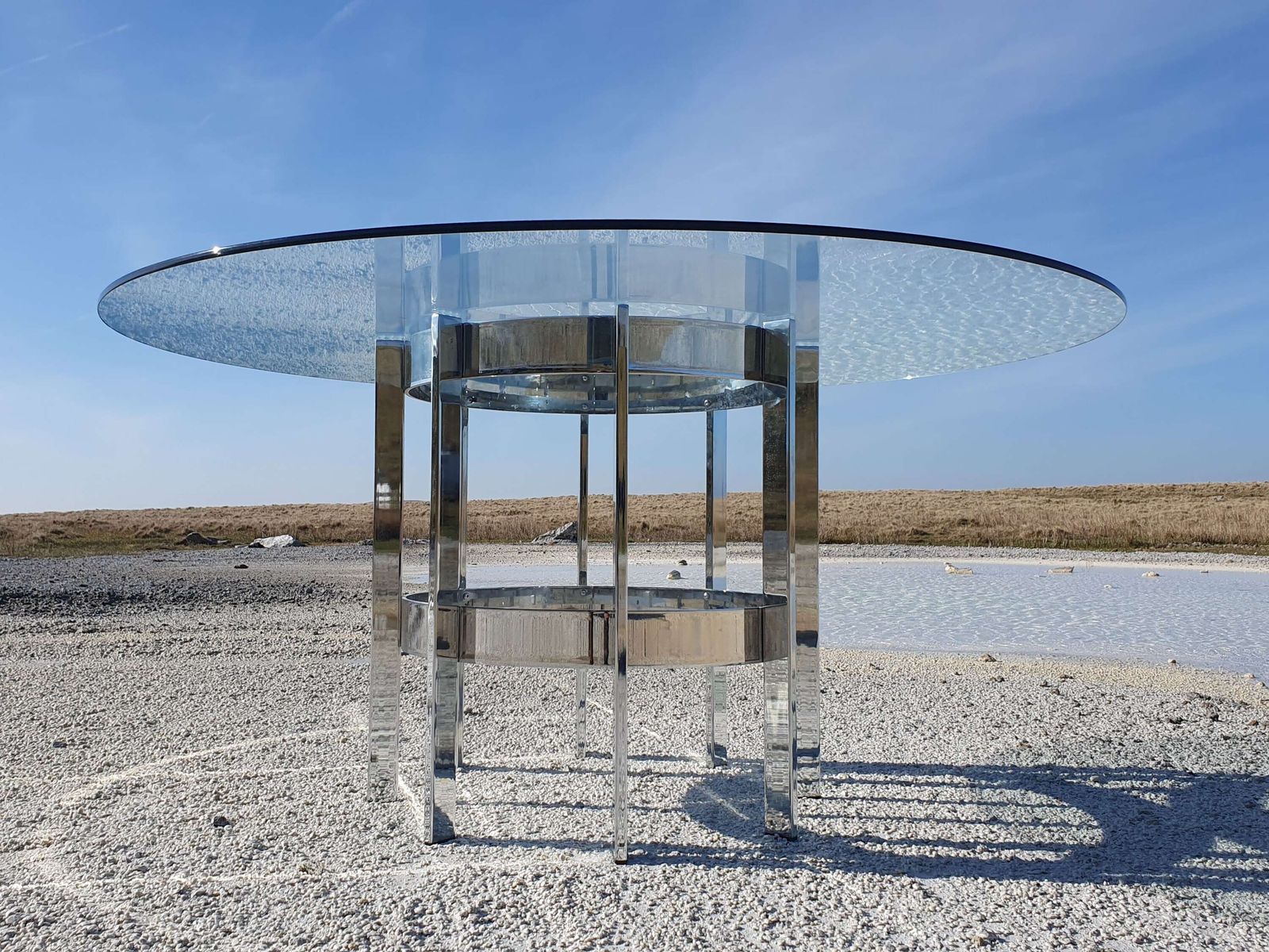 A Merrow Associates Circular "Preece" Dining Table Designed By Richard Young In The 1970s.