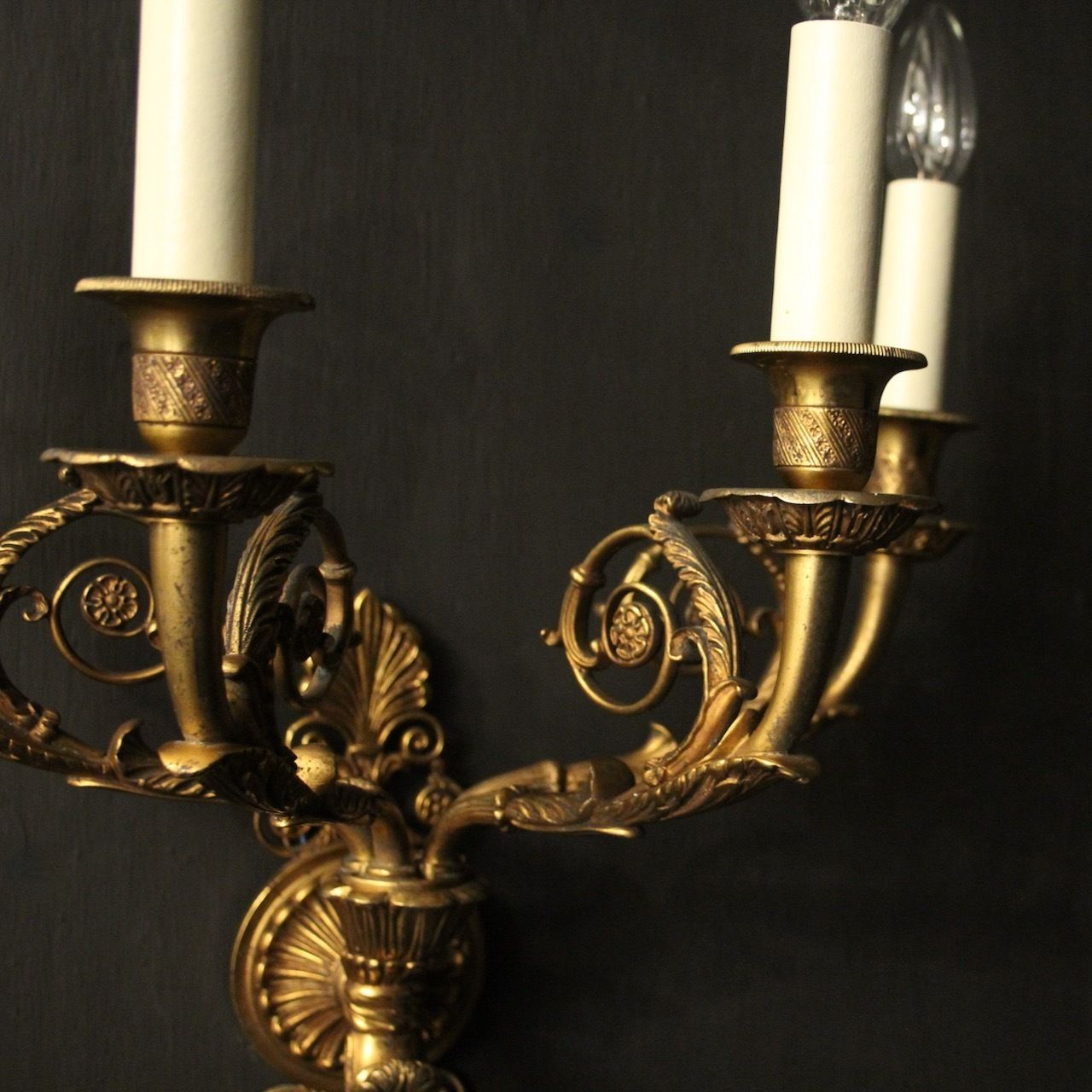 French Single Bronze Antique Wall Sconce photo 795.0