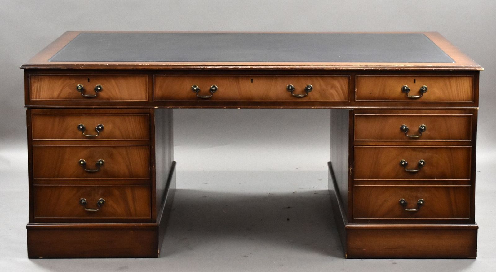 Mahogany Partners Desk, 1980s, Vintage photo buy
