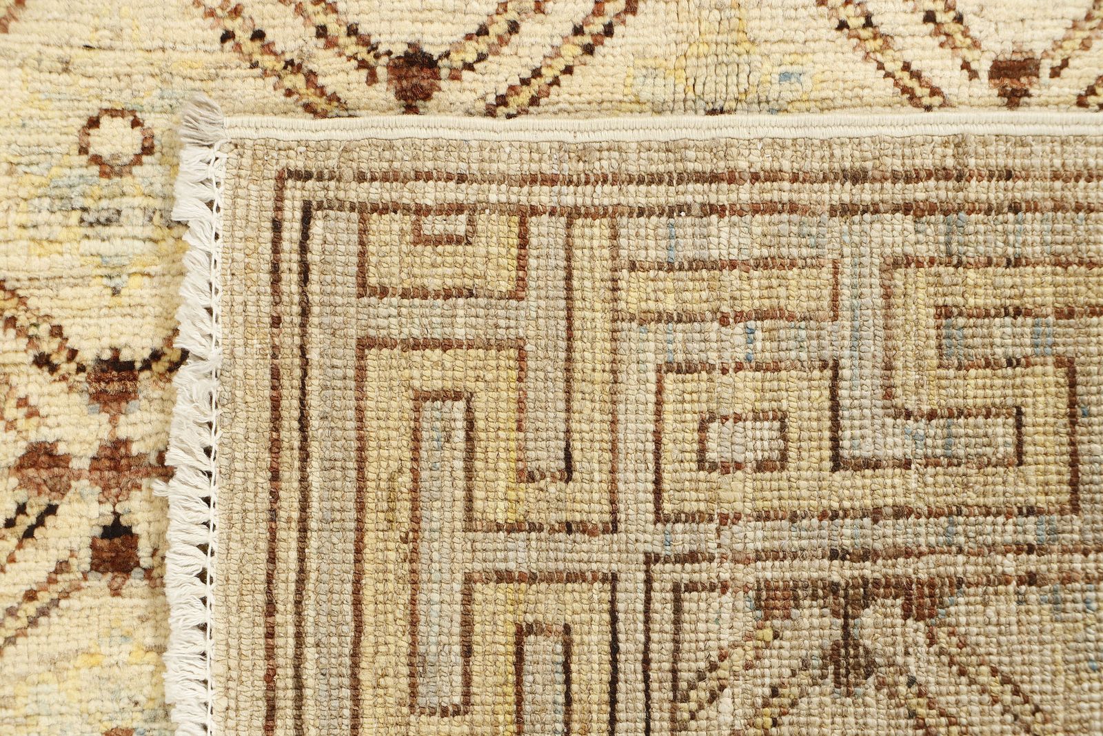 Small Khotan Afghan Traditional Hand Knotted Wool Area Rug photo vinterior