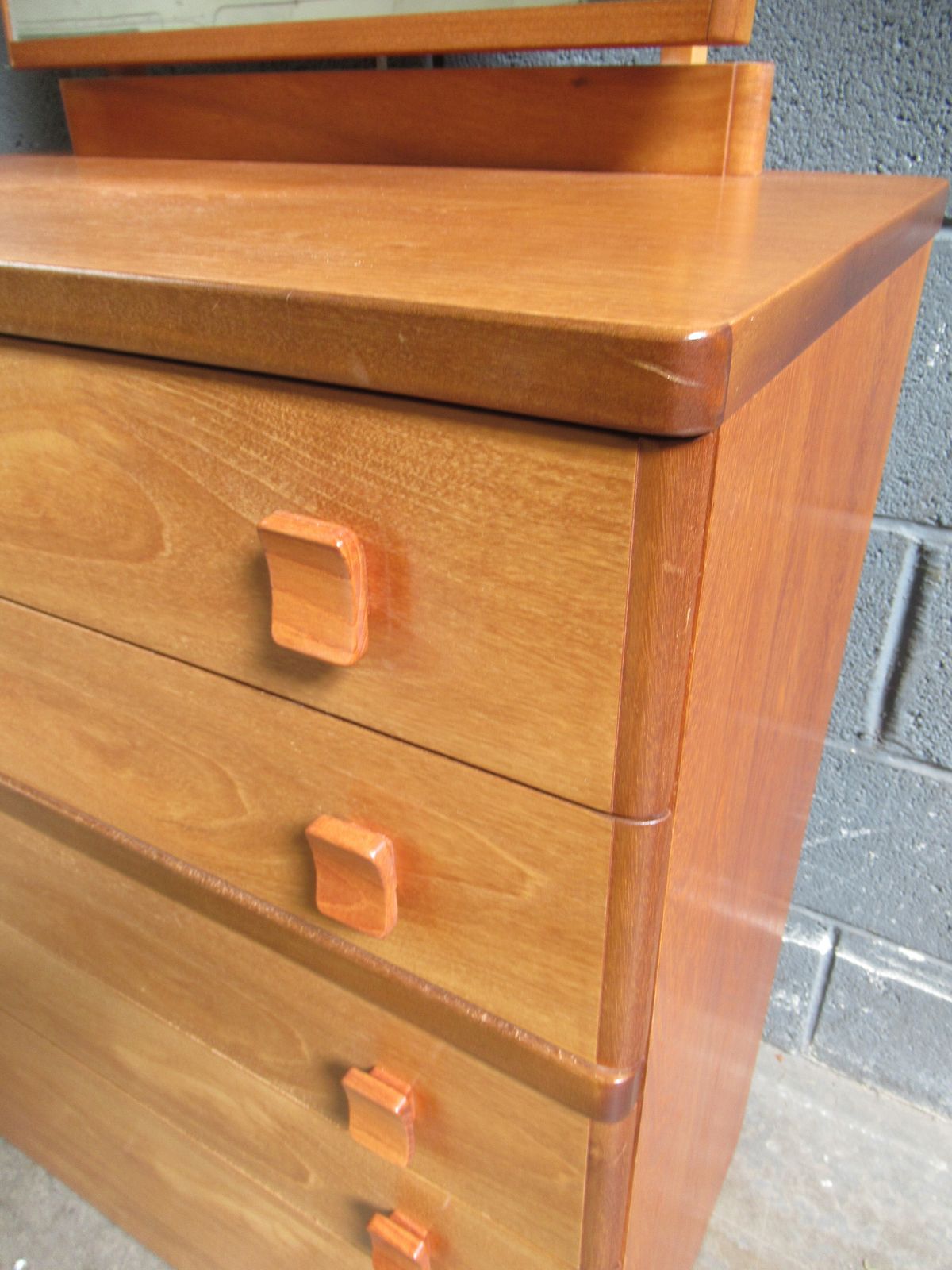 photo furniture A   Teak    Five Drawer  Dressing Table