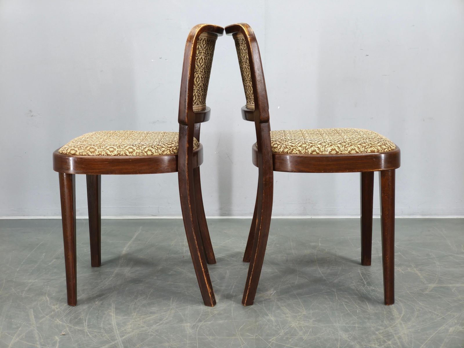 Set Of Four Dining Chairs Produced By Thonet In Czechoslovakia During The 1940s. photo buy