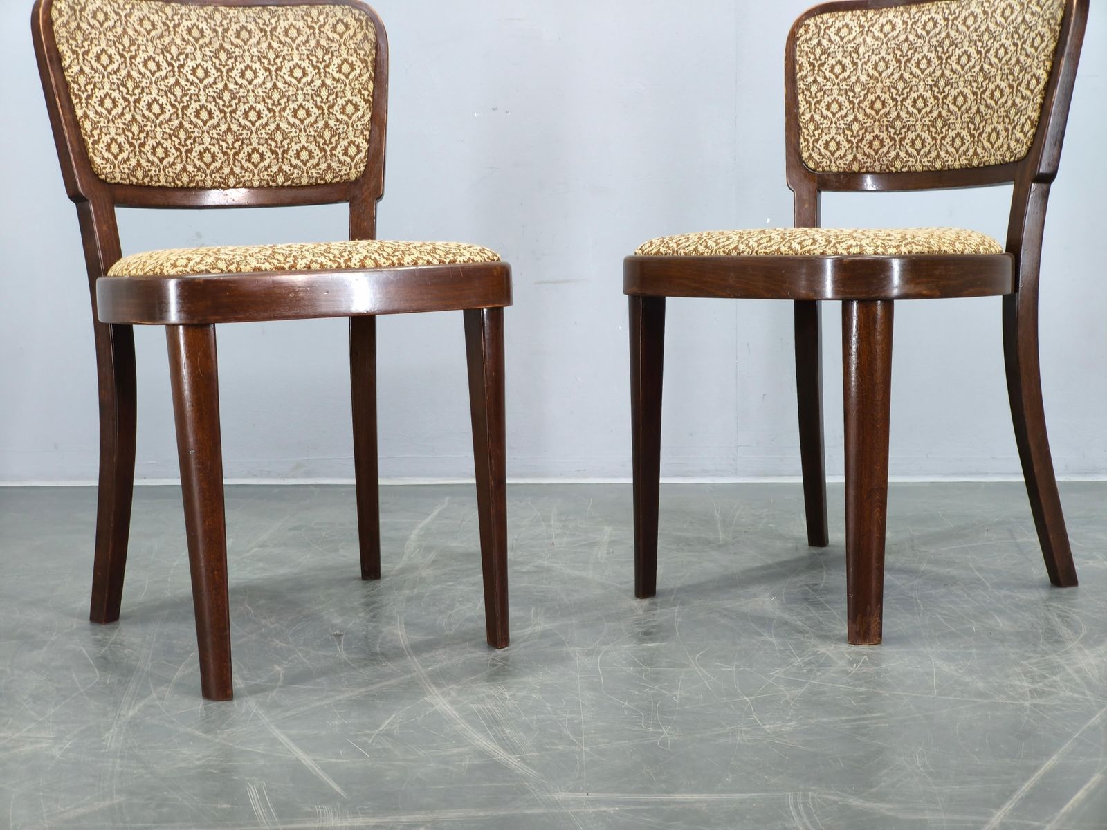 photo for sale Set Of Four Dining Chairs Produced By Thonet In Czechoslovakia During The 1940s.