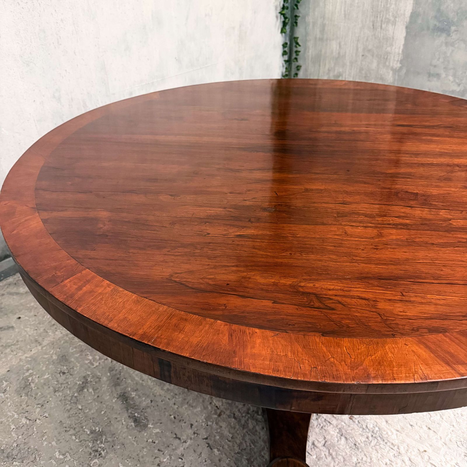 Furniture William IV Rosewood Tilt‑Top Dining/Centre Table With Yew Wood Crossbanding, C.1830–37 photo