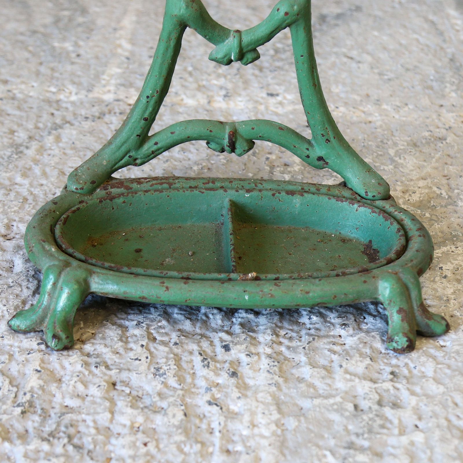 French Art Nouveau Cast Iron Umbrella/Stick Stand Faux Bois Bamboo Design, C.1900 photo vinterior