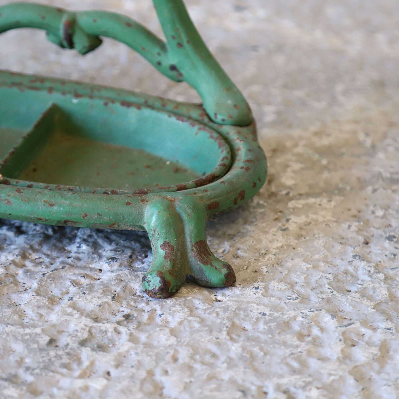 French Art Nouveau Cast Iron Umbrella/Stick Stand Faux Bois Bamboo Design, C.1900 photo vintage