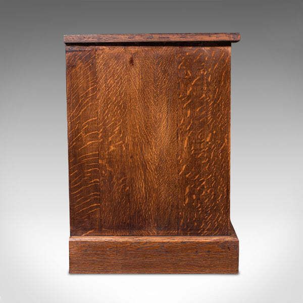 Large Antique Dresser Base, English, Oak, Gothic Revival, Window Seat, Victorian photo Furniture