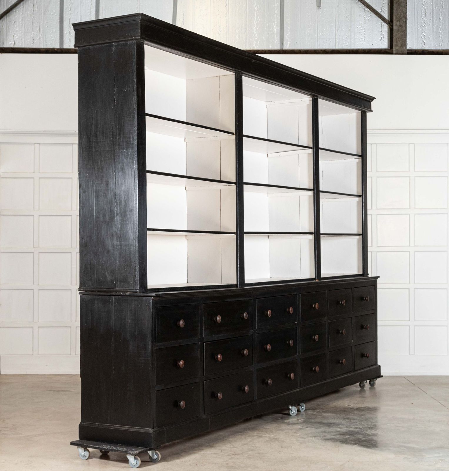 Magnificent Monumental Ebonised French Dresser / Bookcase photo furniture
