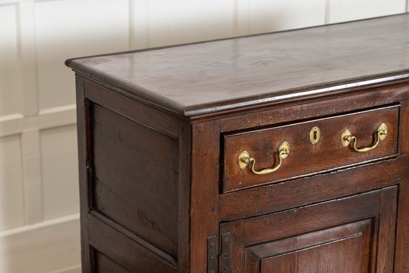 Furniture English George III Oak Dresser Base photo