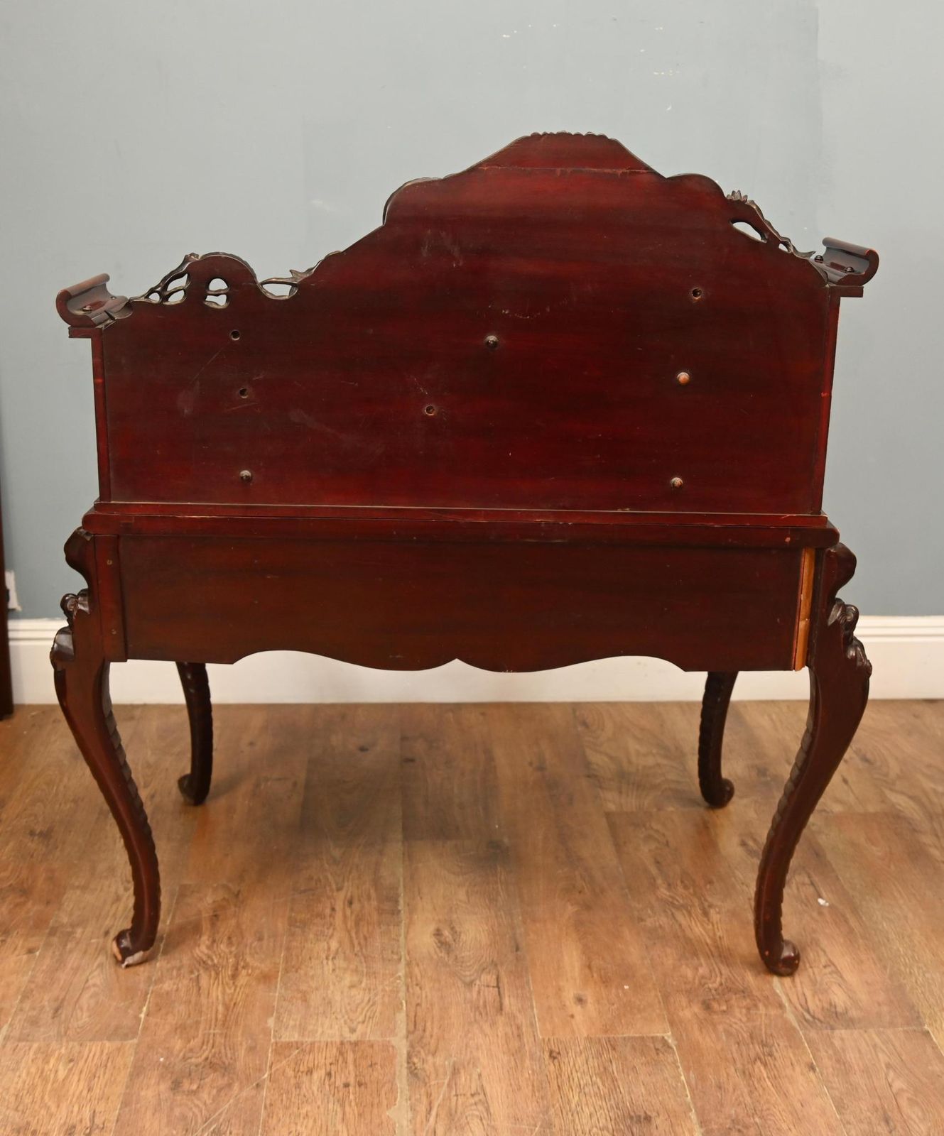 Japanese Carved Desk Hardwood Bureau Meije photo furniture