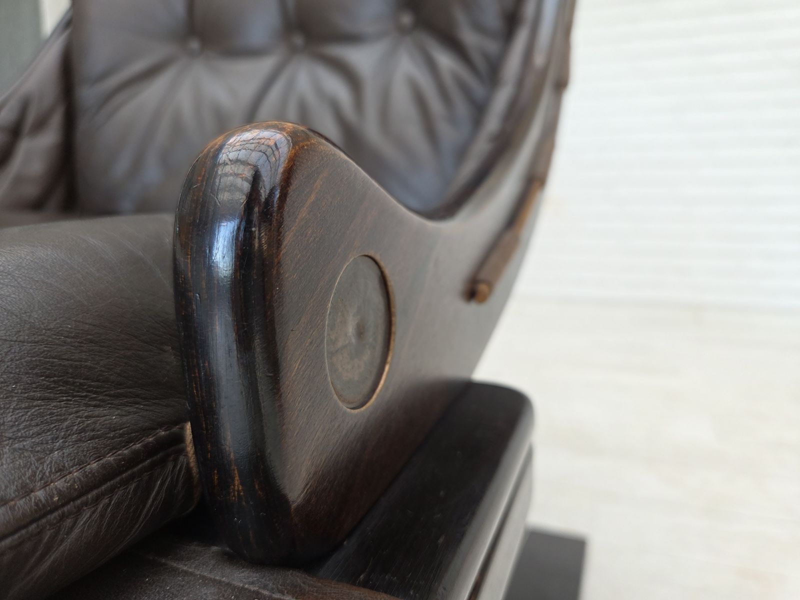 1090.0 Ca. Jaren 1970, Zweeds Design Van åke Fribytter, Fauteuil, Meubeleer. photo