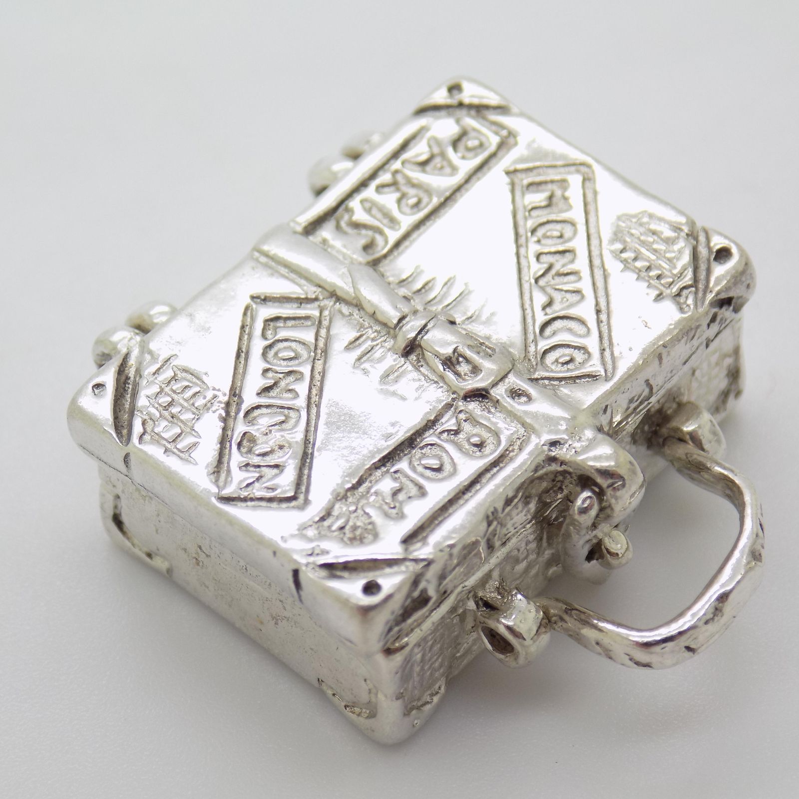 Vintage Italian Handmade Silver Luggage Box, Italy, 1970s photo vinterior