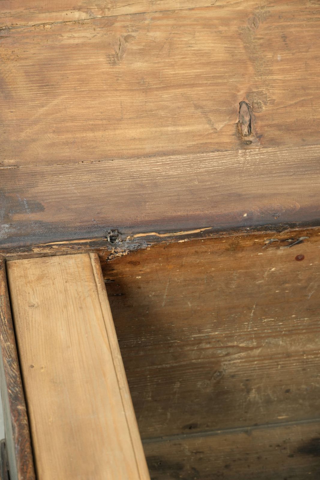 photo for sale Subtle And Decorative Hand Painted Antique Austrian Bridal Chest With Character