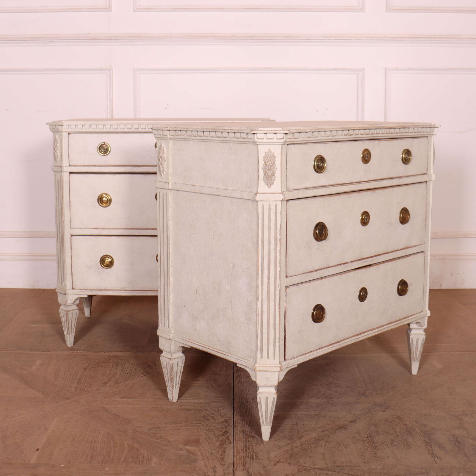 Pair Of Swedish Painted Commodes photo furniture