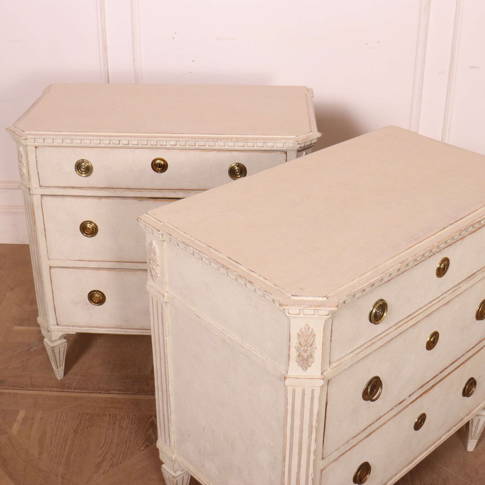 Pair Of Swedish Painted Commodes photo vinterior