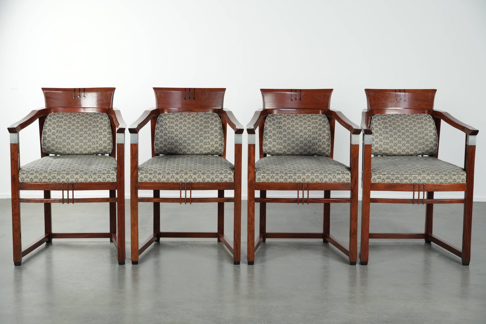 Stunning Art Deco Design Schuitema Dining Chairs From The Decoforma Series In Very Good Condition With Luxurious Fabric Upholstery. photo furniture