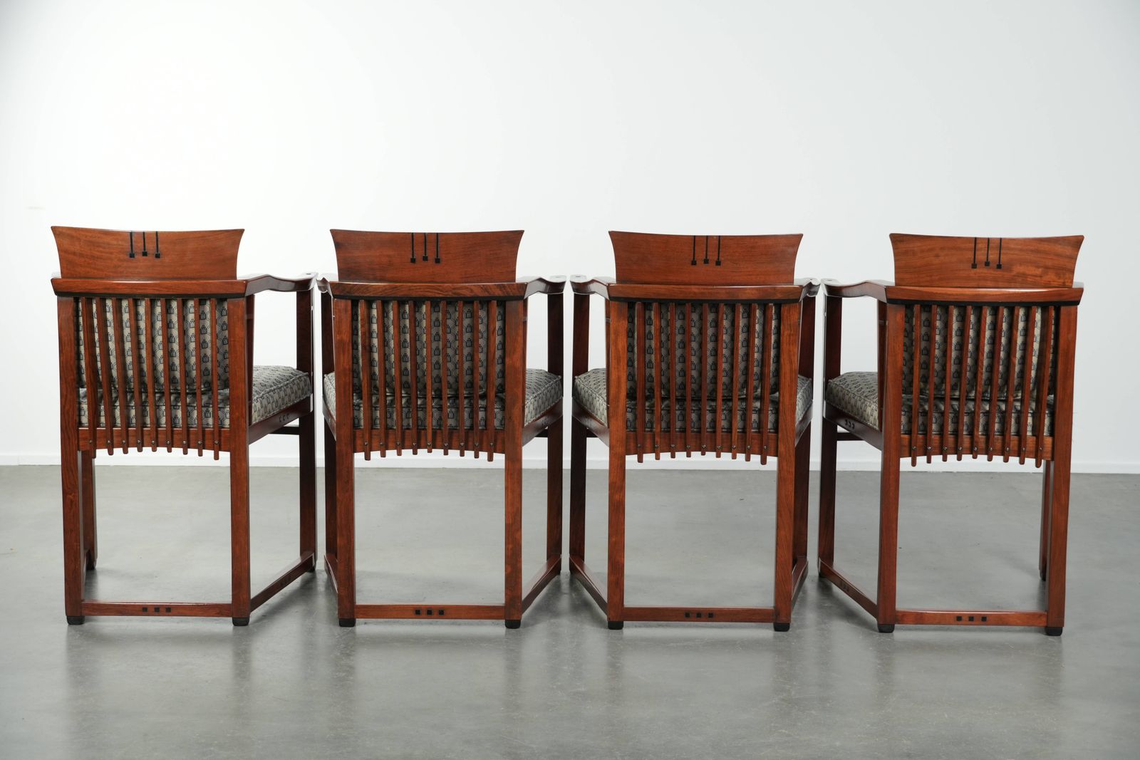 Stunning Art Deco Design Schuitema Dining Chairs From The Decoforma Series In Very Good Condition With Luxurious Fabric Upholstery. photo Furniture