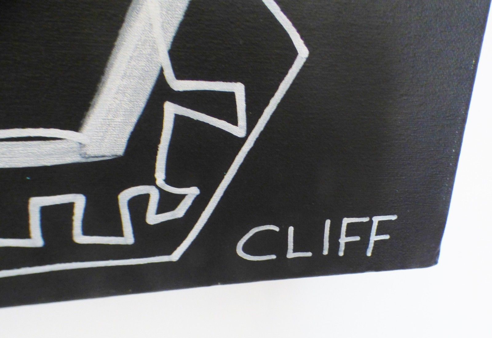 I Got Stuff On My Mind By Cliff Phillips Large Signed Painting Street Artist photo for sale
