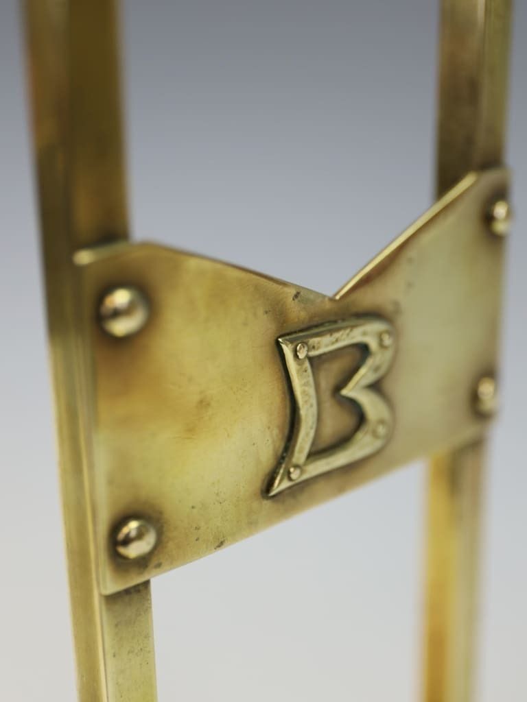 A Rare Pair Of Brass Candlesticks, Attributed To The Margaret Gilmour School photo furniture