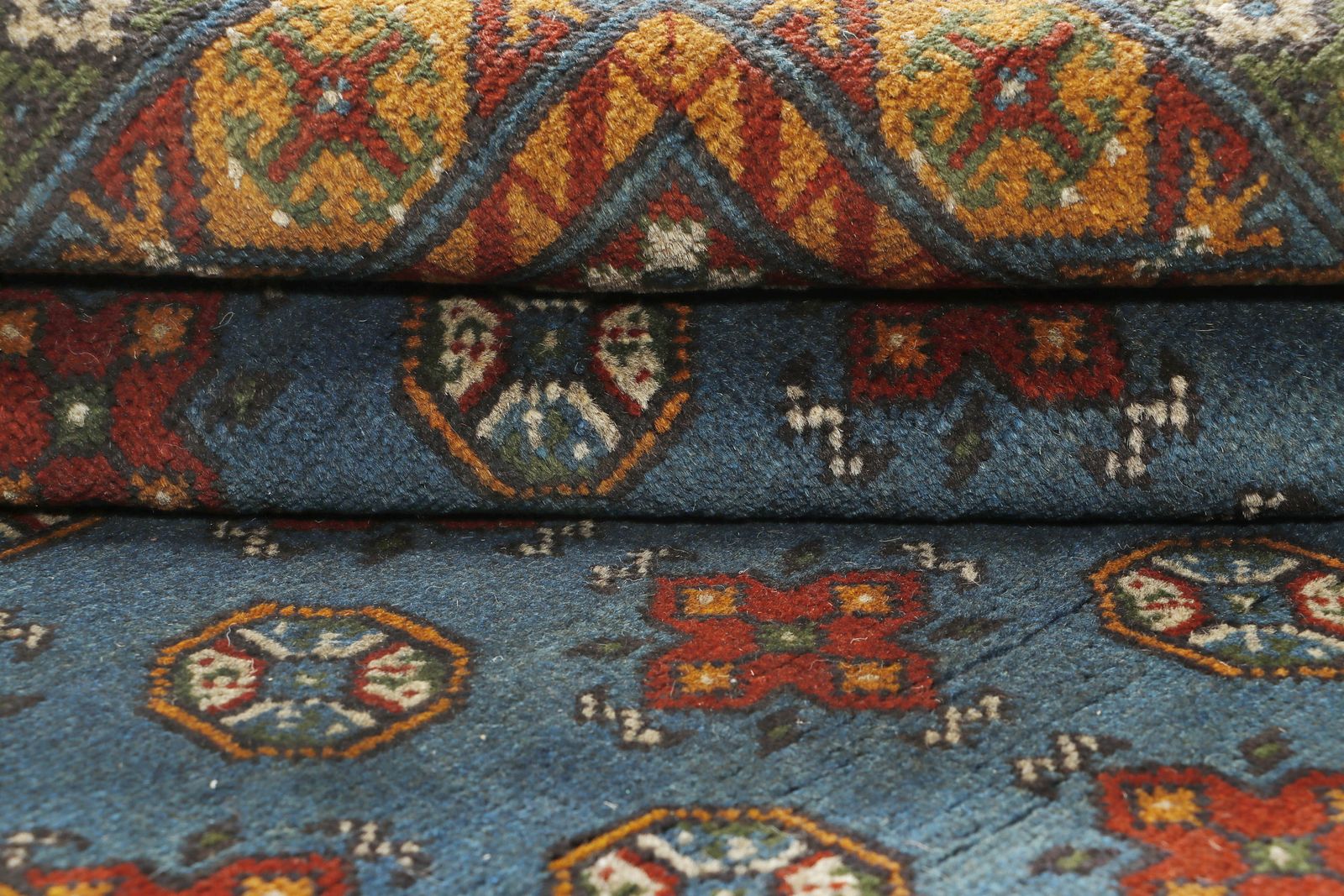5x7 Afghan Bokhara Hand Knotted Traditional Rug photo 564.0