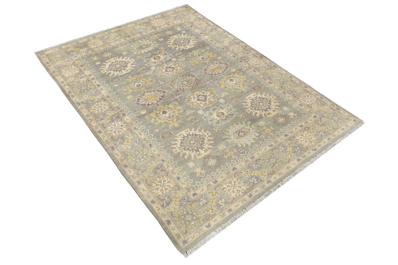 5x6 Colorful Turkish Oushak Living Room Bedroom Area Rug photo furniture