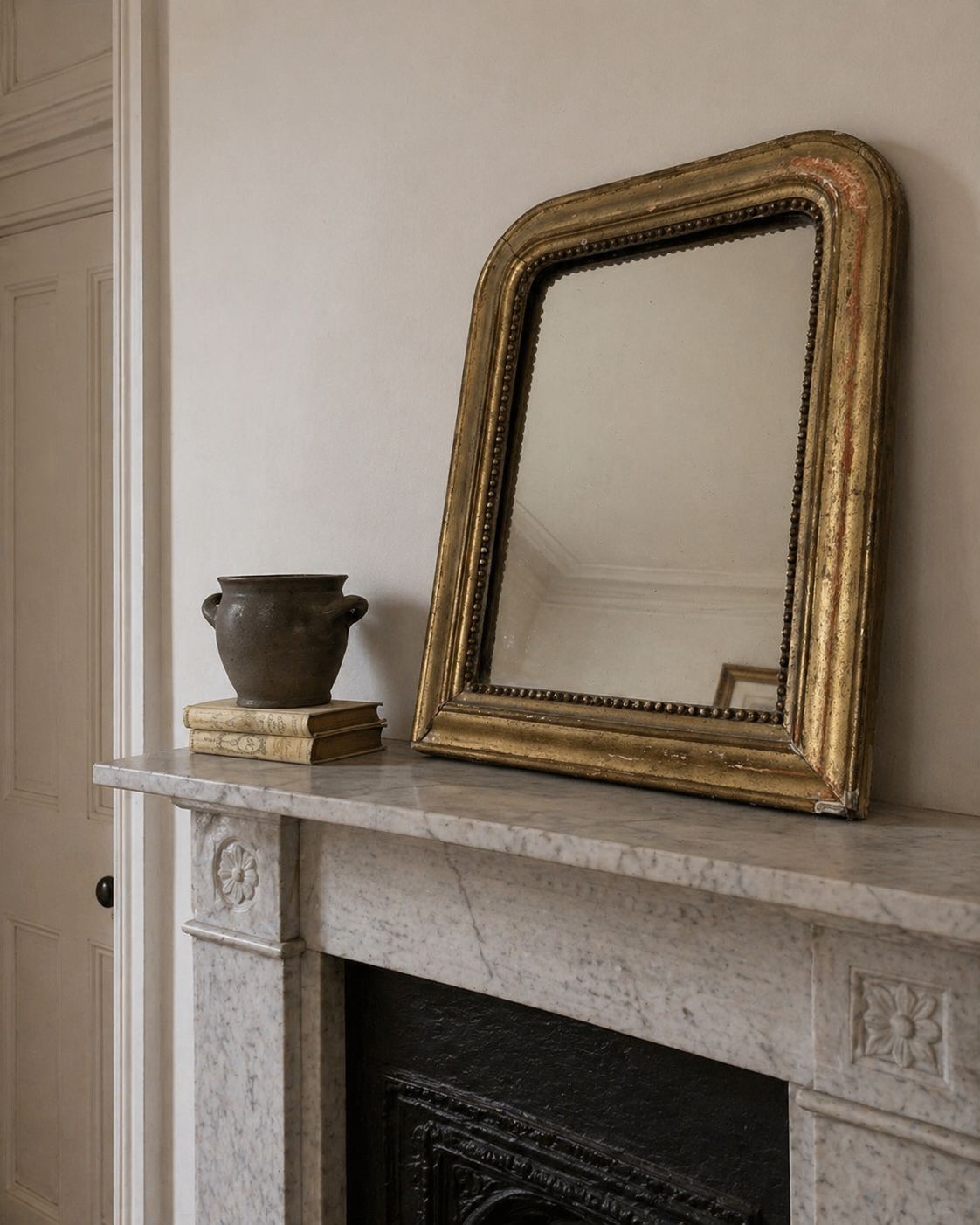 19th Century Antique French Louis Philippe Gilt Mirror