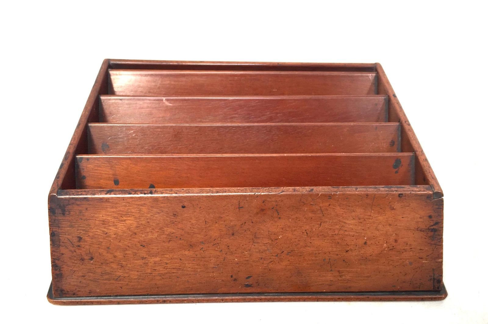 Antique Wooden Desktop Display Stand / Letter Rack / Stationery Holder C.1910 photo furniture