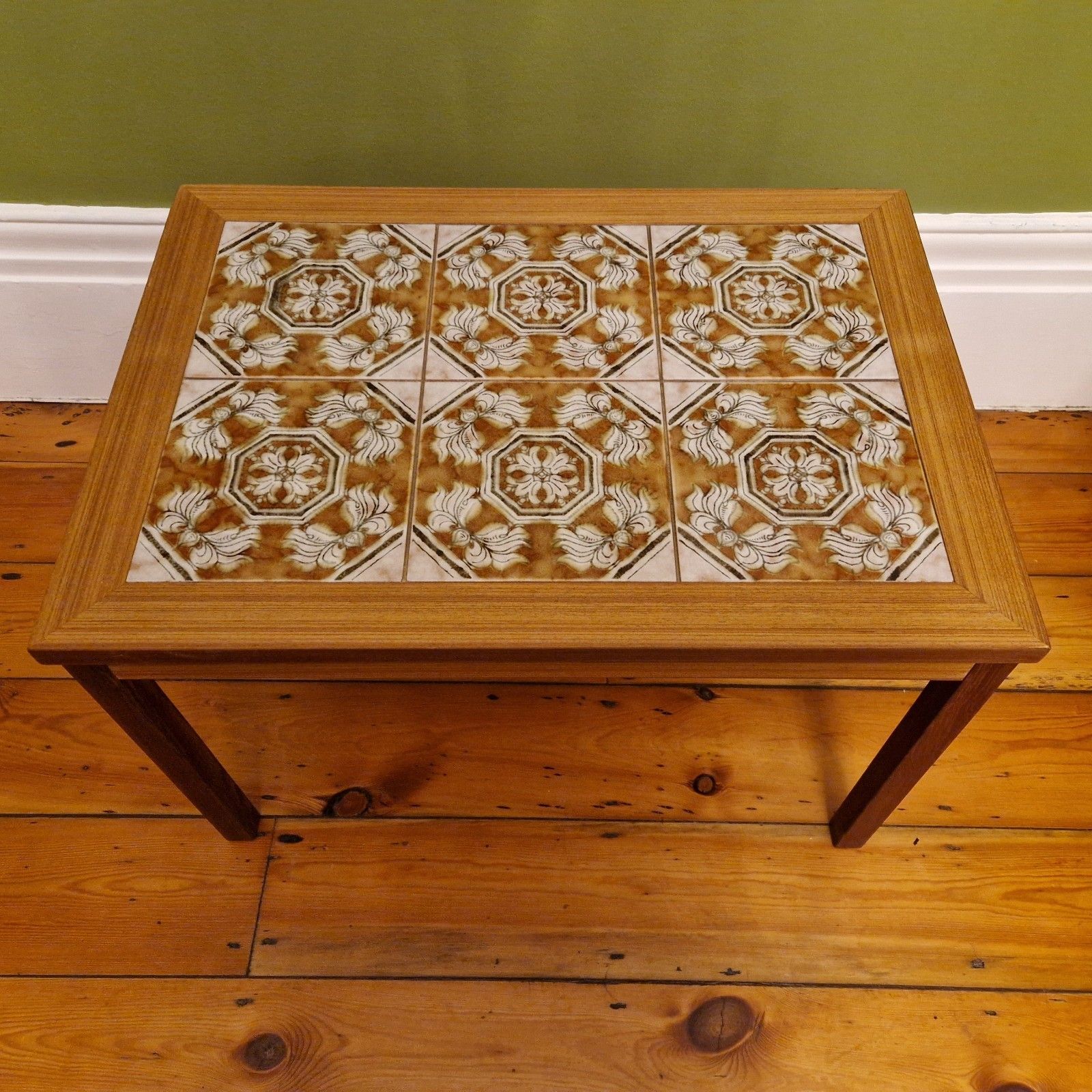 Vintage Mid Century Tiled Coffee Table | 1960s/70s British Retro photo furniture