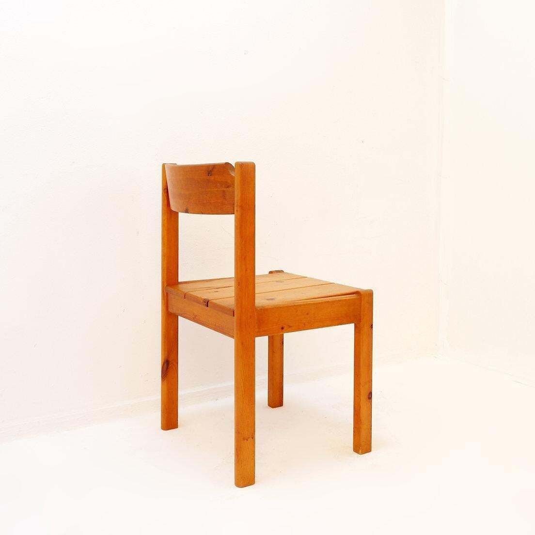 photo furniture Mid Century Swedish Pine Wood Dining Set   1970s   1 Table & 4 Chairs