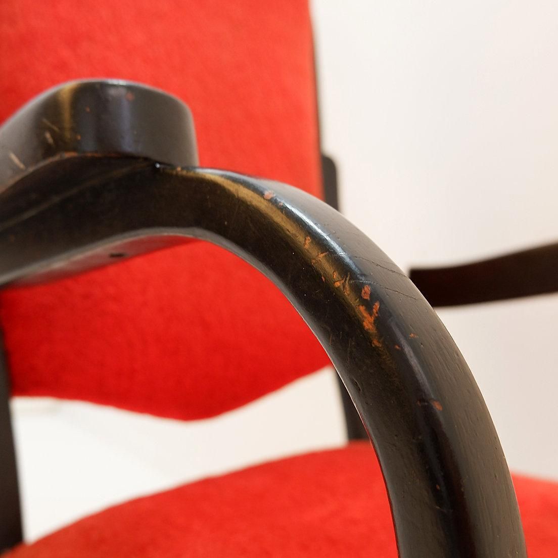 photo vinterior Curved Wood Armchair From Jacob & Josef Kohn, 1890s