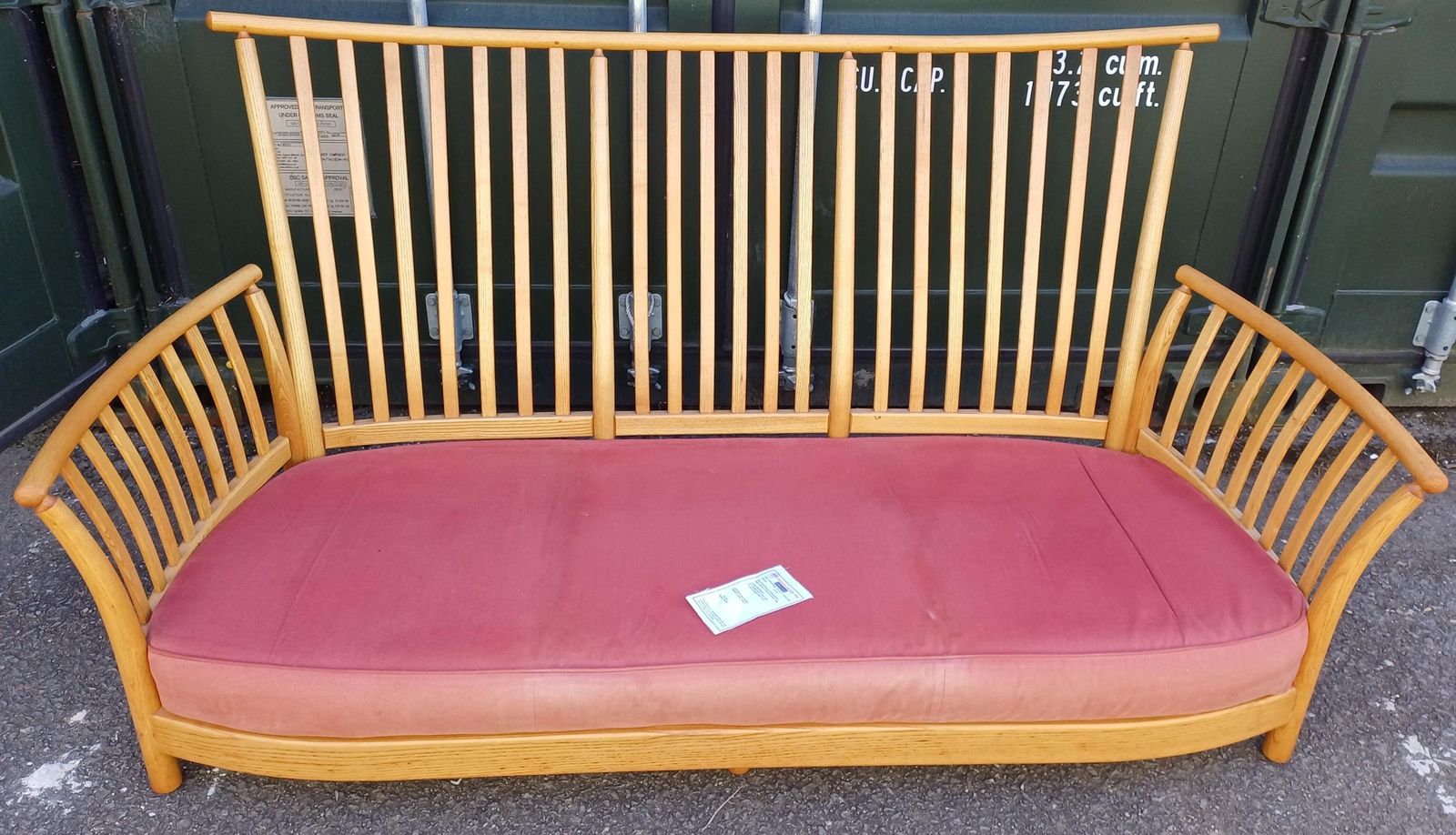 Ercol Renaissance 3 Seat Sofa   Ercol Fabric   Light Frame   Free Delivery Within 50 Miles, Further "At Cost". photo vinterior