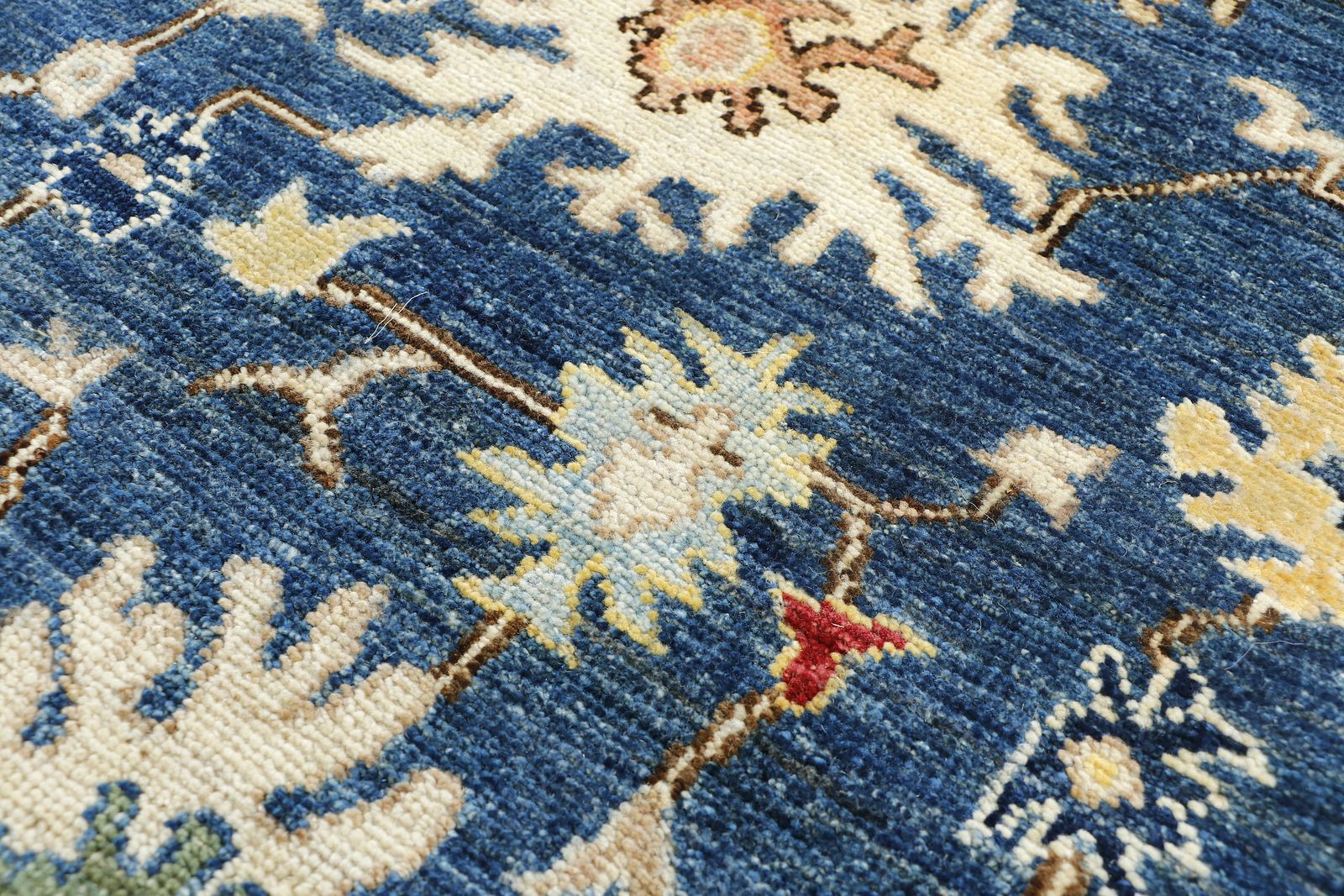 5x7 Oushak Turkish Navy Living Room Bedroom Rug photo Textiles