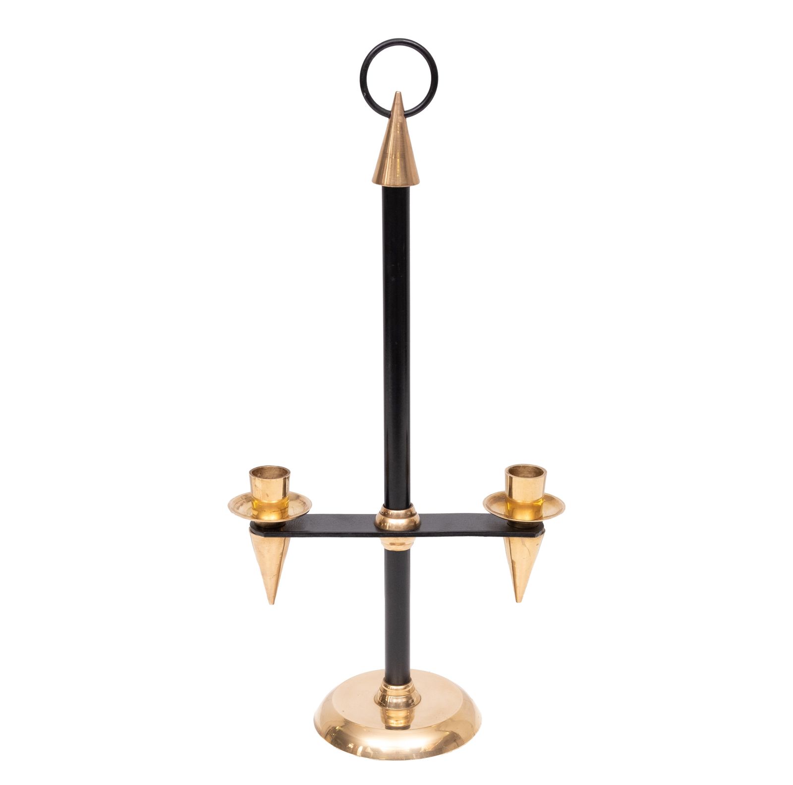 1940s Italian Brass Candle Stick Holder photo for sale