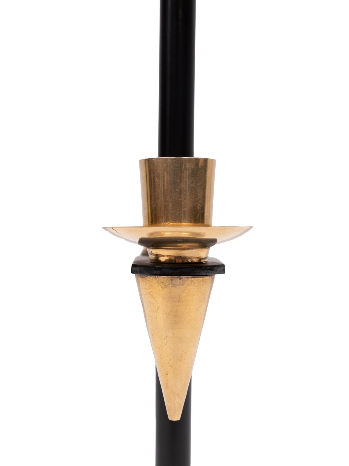 1940s Italian Brass Candle Stick Holder photo vintage