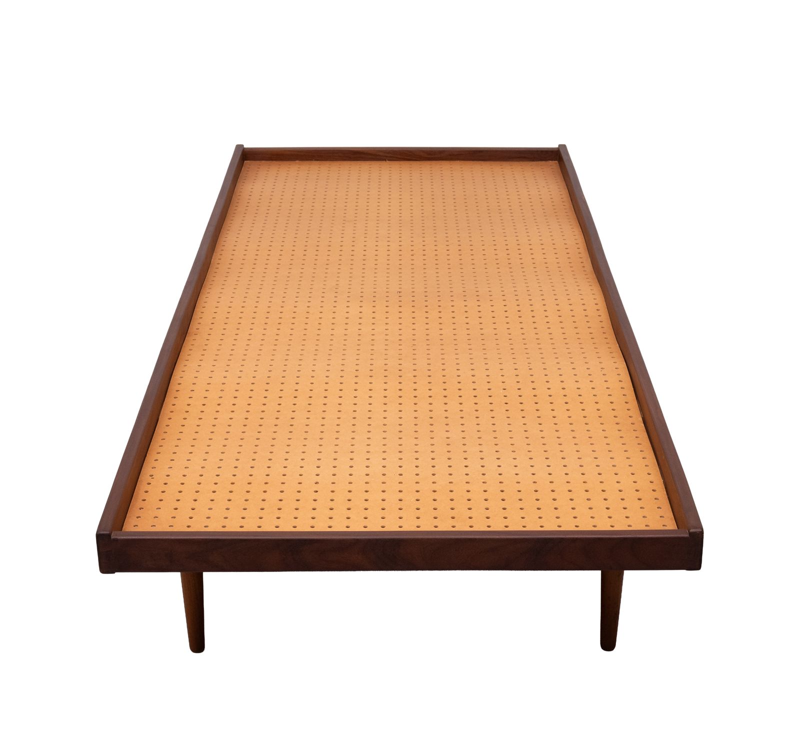 Mid Century Modern Solid Teak Daybed With Tapered Legs, 1950s photo vintage