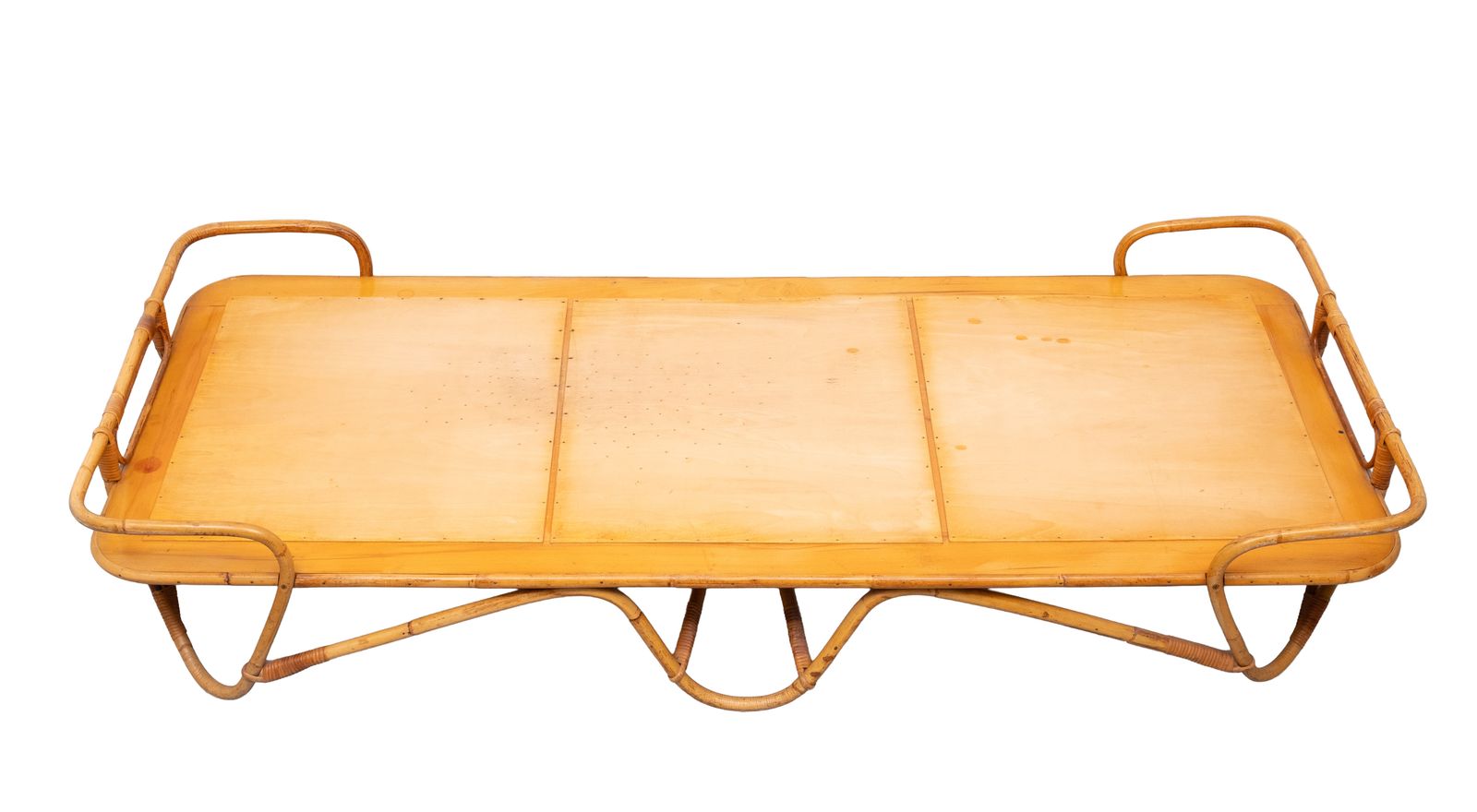 Rohé Daybed Rattan Bed Rotan Noordwolde 1950s Holland photo for sale